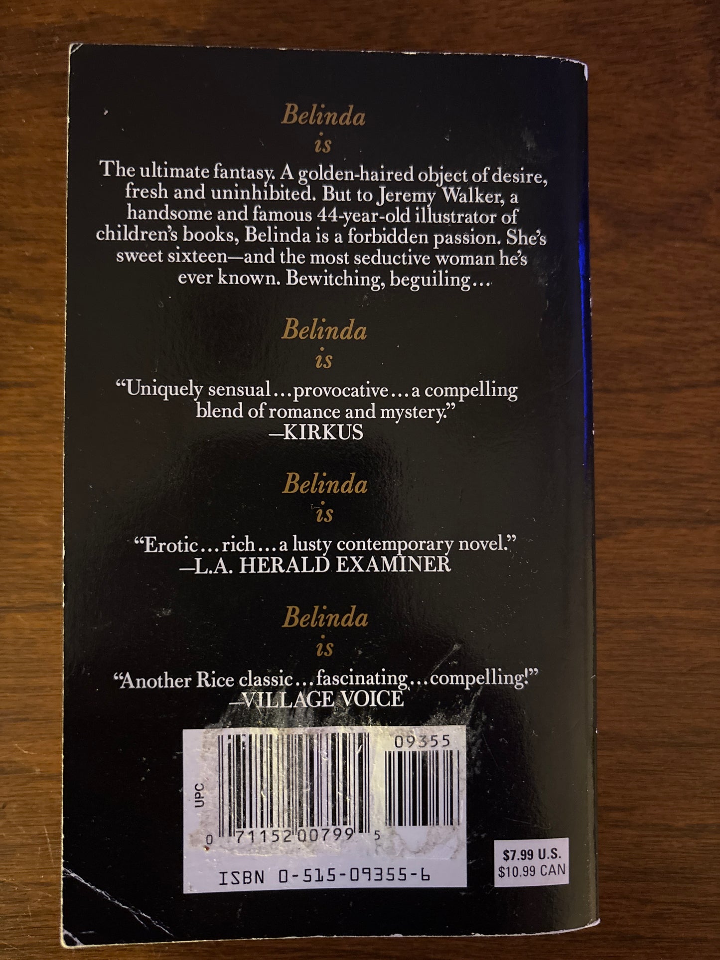 Belinda by Anne Rice writing as Anne Rampling