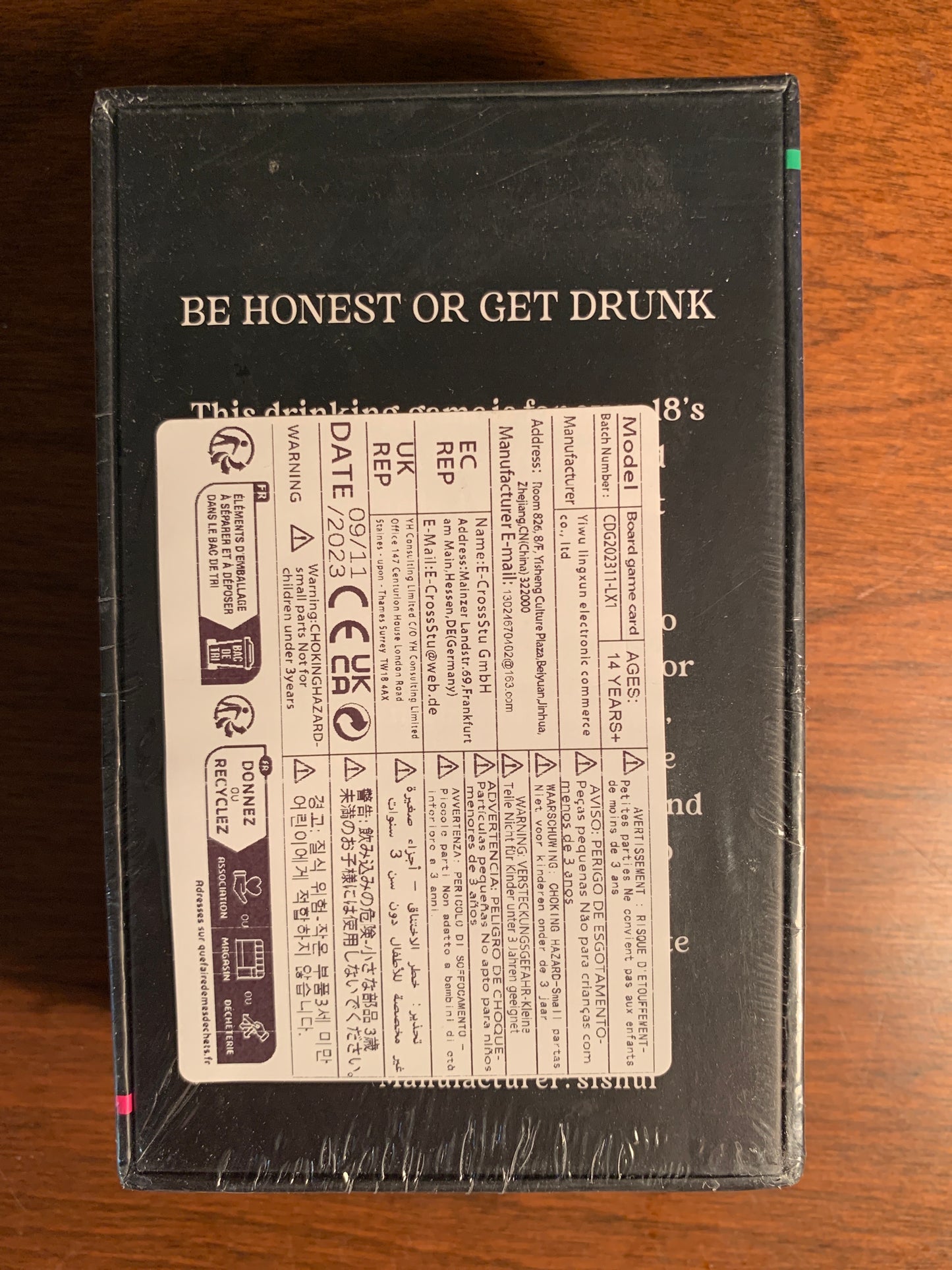 Be Honest or Get Drunk