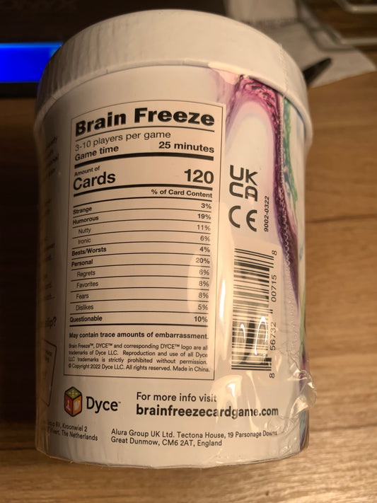 Brain Freeze Family Friendly