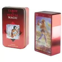 Tarot of Sexual Magic Deck In A Tin Box Gilded Edge for Fortune Telling Game